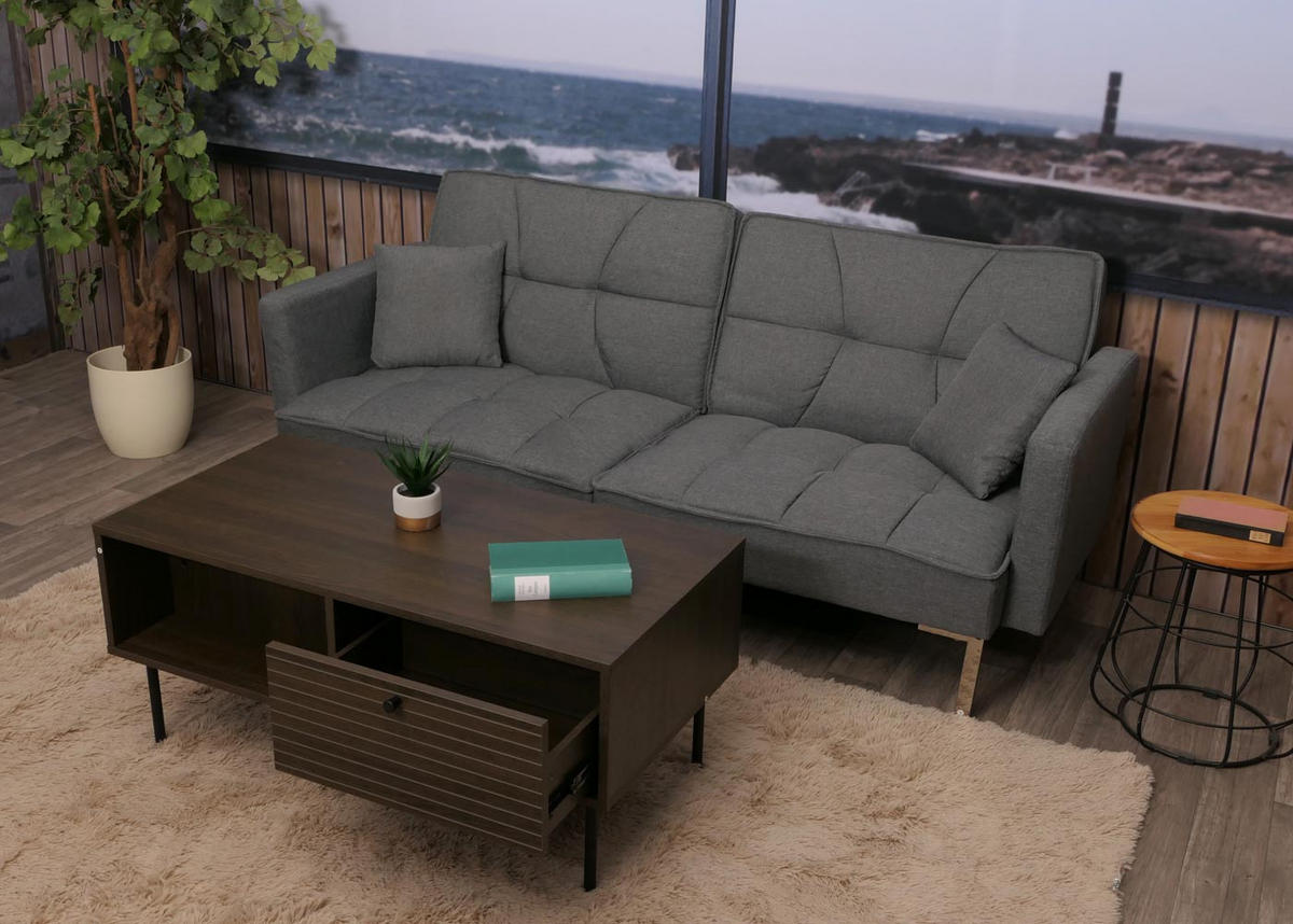 COUCHTISCH eckig Dunkelbraun - Dunkelbraun, Holz (50/100/45cm) - MCW