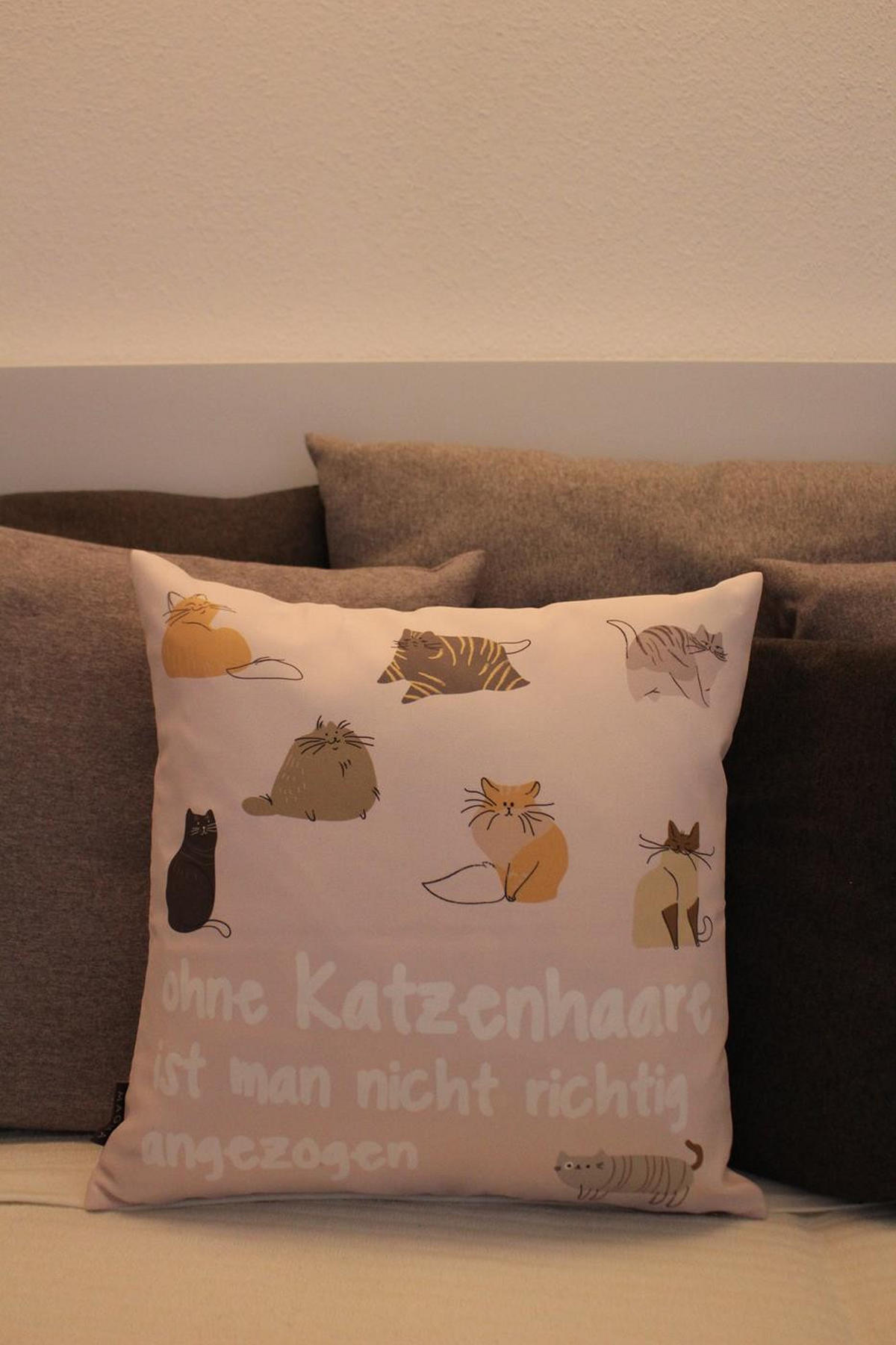 KISSENHÜLLE TIERISCH - Hellrosa, Textil (45/45cm) - Magma Heimtexx