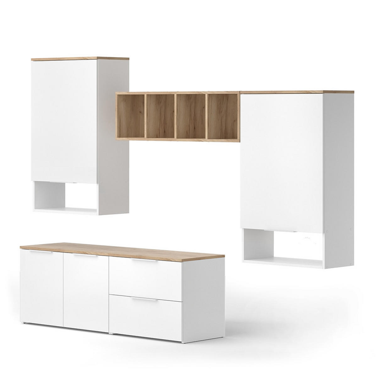 NÁSTĚNNÁ SKŘÍŇKA Wido Bílá/Sonoma - bílá/Sonoma dub, kompozitní dřevo (80/50/40cm) - Vicco