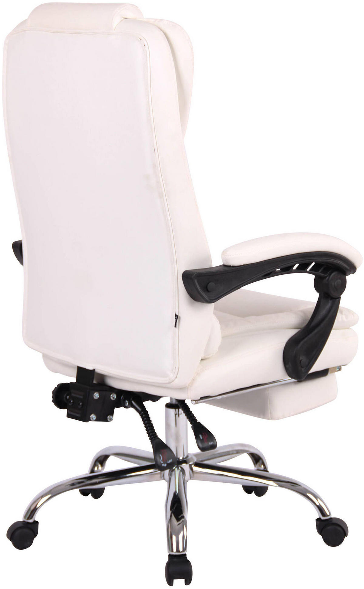 BÜROSTUHL Onix, Kunstleder Weiß - Weiß, Textil/Metall (67/125/68cm) - TPFLiving