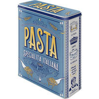 VORRATSDOSE XL Home & Country Pasta - Hellblau, Metall (19/26/8cm) - Nostalgic-Art