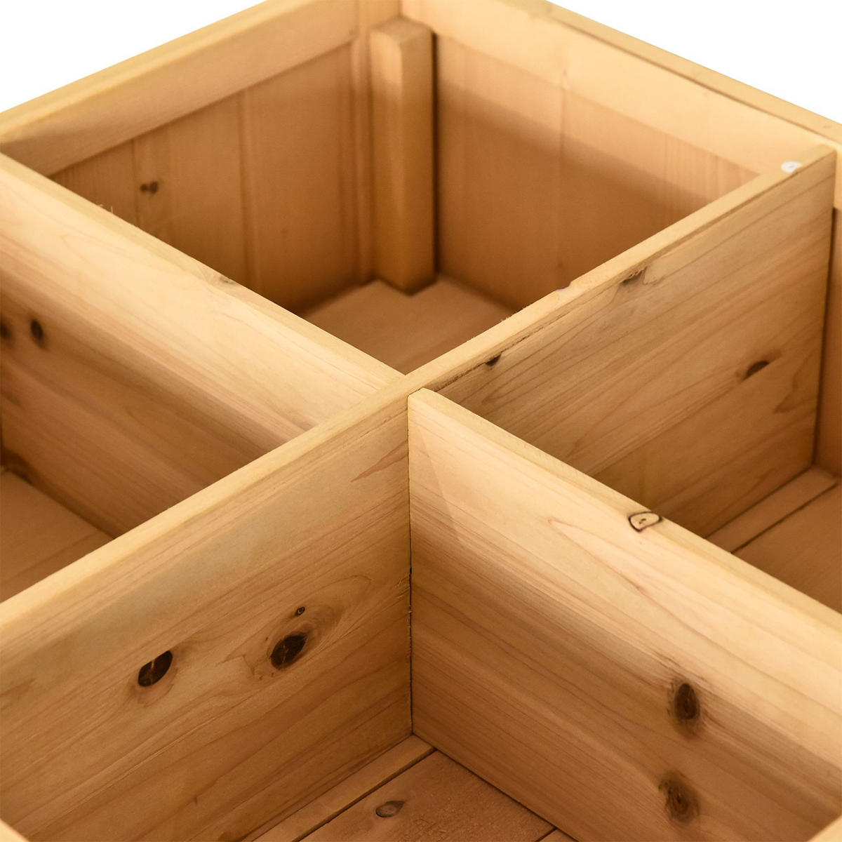 HOCHBEET DE-15965 mit 8 Fächern Naturholz - Naturfarben, Holzwerkstoff (110/76/46cm) - ComfortXL