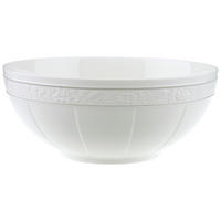 SCHÜSSEL Gray Pearl weiß 24,2 cm - Weiß, Keramik (24.2cm) - Villeroy & Boch