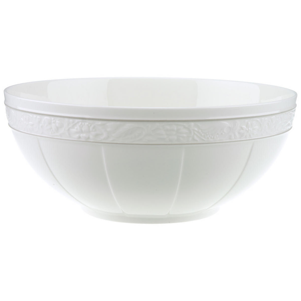 SCHÜSSEL Gray Pearl weiß 24,2 cm - Weiß, Keramik (24.2cm) - Villeroy & Boch