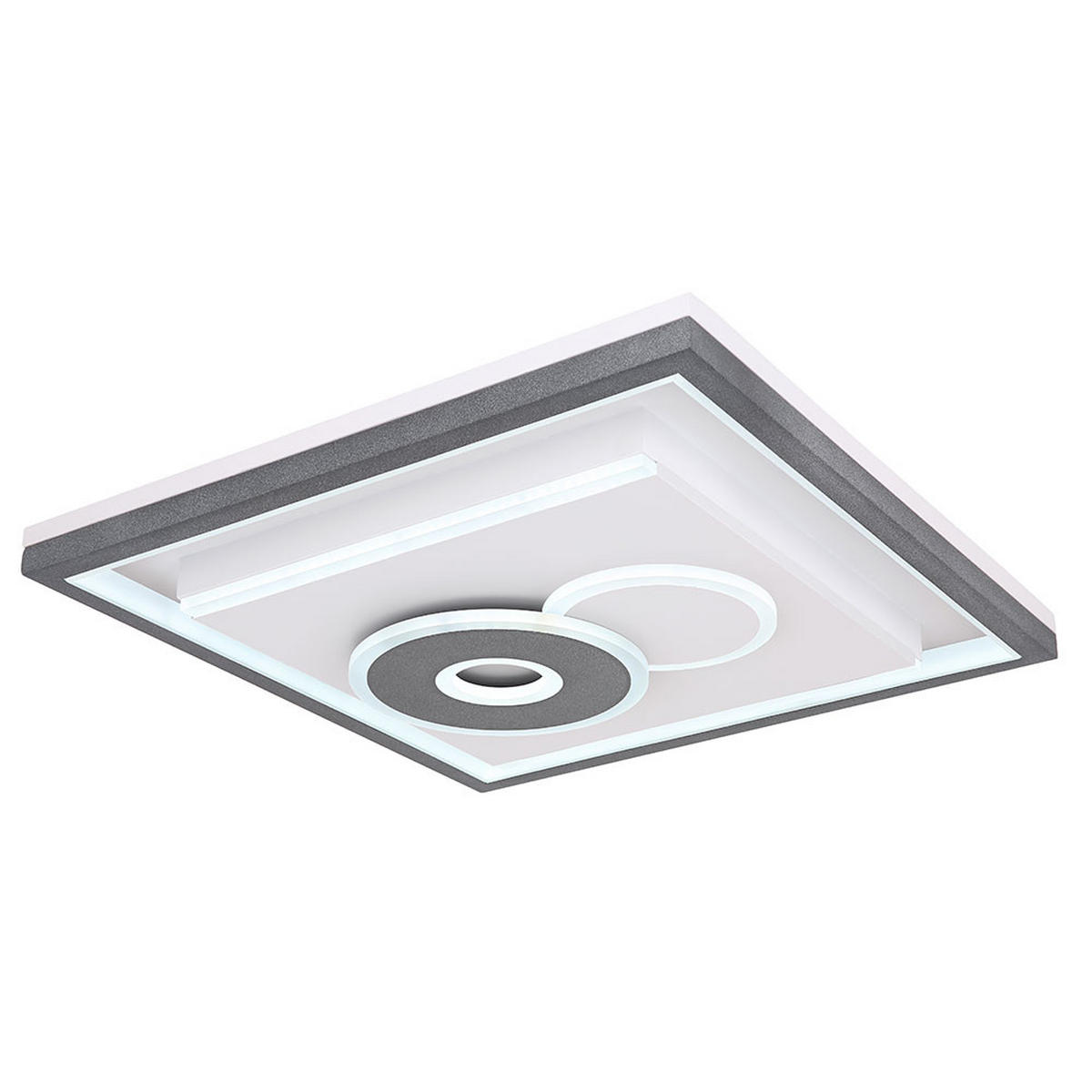 LED DECKENLEUCHTE SUNDI Weiß Metall - Weiß, Metall (54/54/10cm) - Globo Lighting