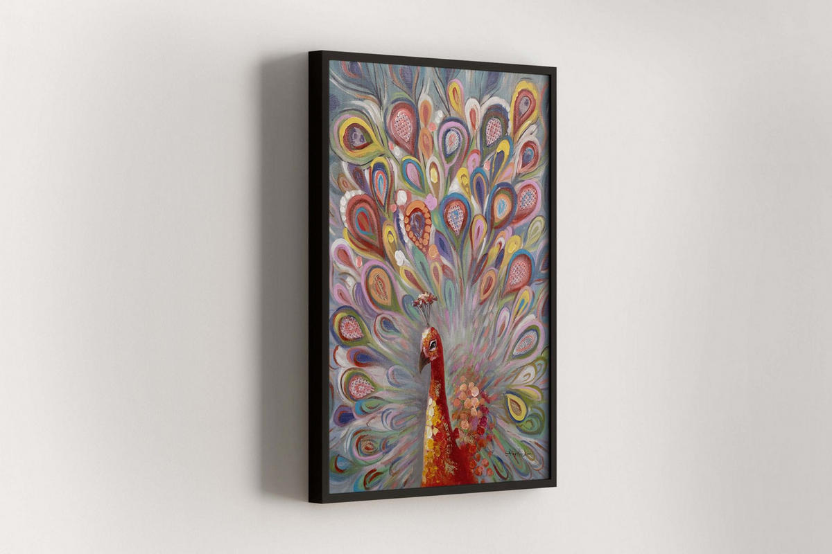 ACRYLBILD HANDGEMALT 70/100 cm - Multicolor, Holz/Textil (70/100cm) - KUNSTLOFT