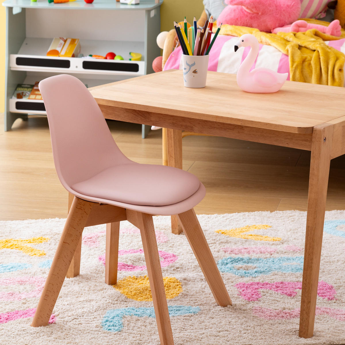 KINDERSTUHL Mini Baya 55/31/38,5 cm - Rosa, Kunststoff (31/38.5/55cm) - Atmosphera for kids
