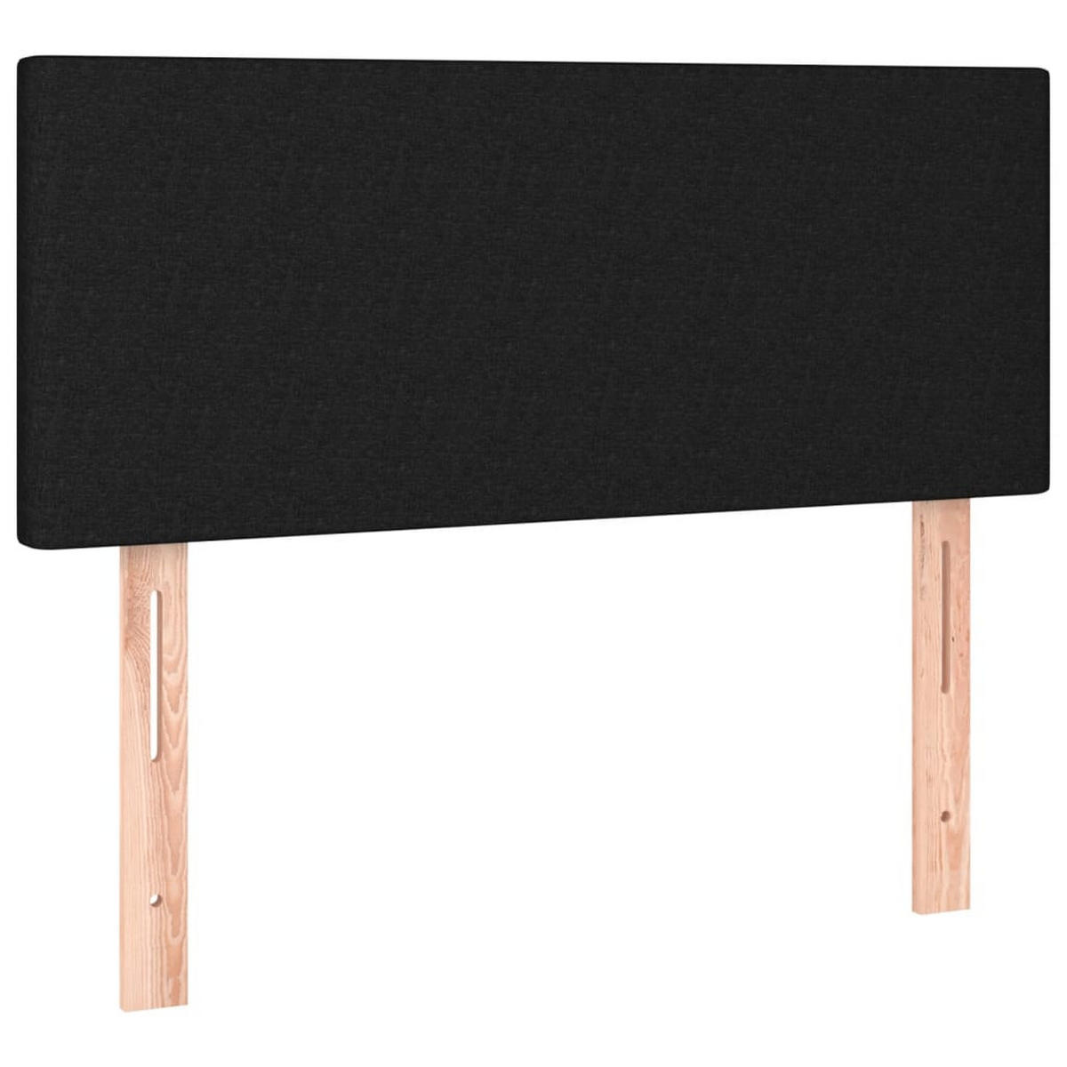 BOXSPRINGBETT Mit Matratze Schwarz 120/190 Cm Stoff - Weiß, Textil (120/190cm) - vidaXL