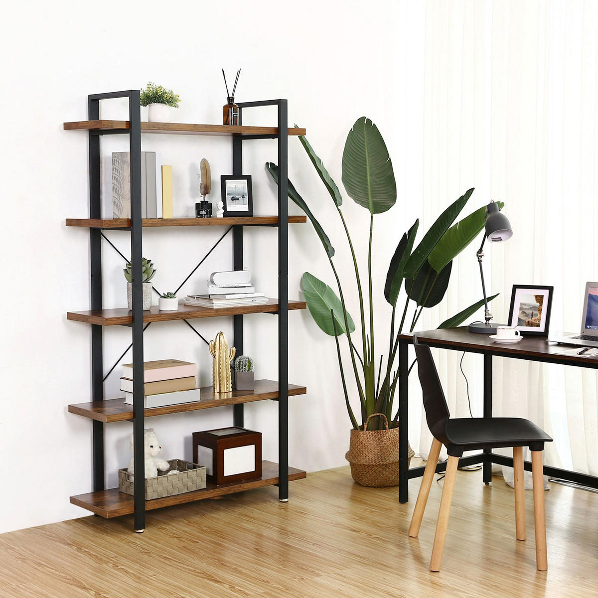 STANDREGAL BÜCHERREGAL - Braun, Holzwerkstoff (33.5/178/105cm) - Hansiro