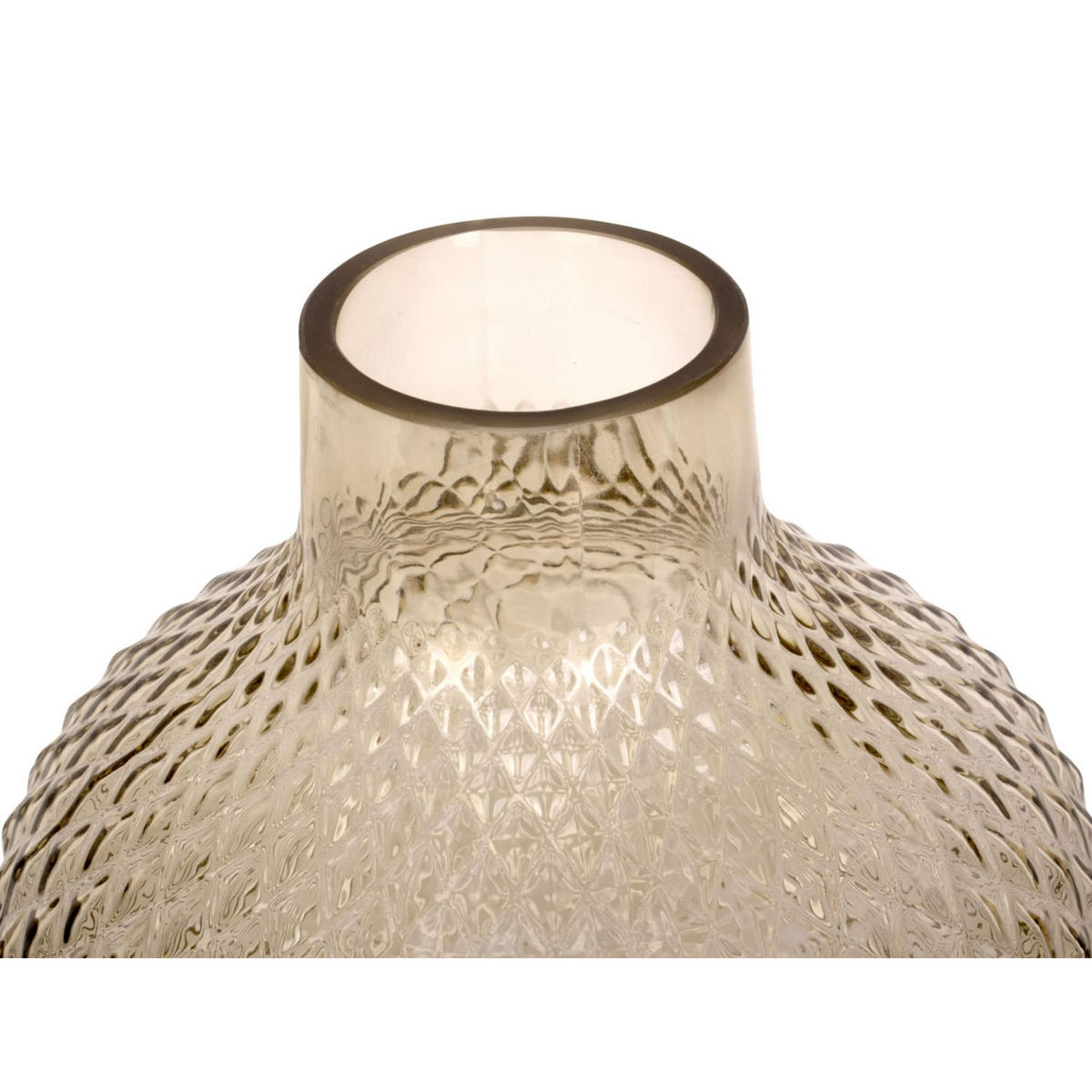 VASE Delight 21/21/25 cm - Braun, Glas (21/25cm) - Present Time