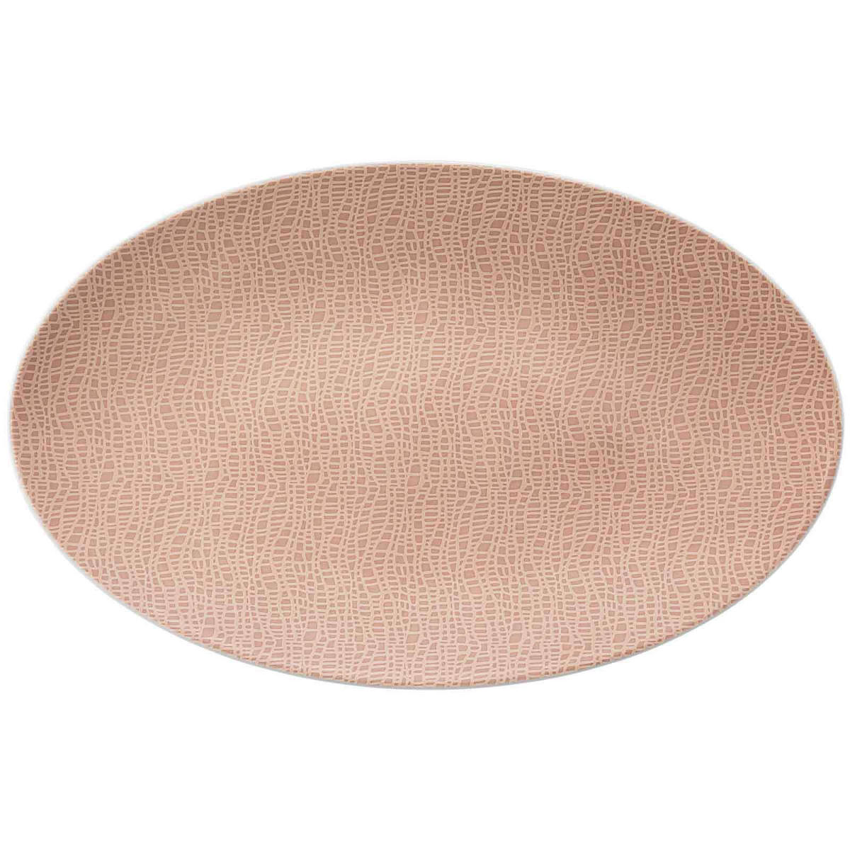 SERVIERPLATTE Life Fashion Posh Rose 40x26 cm - Rosa, Keramik (25.8/2.5/40.3cm) - Seltmann Weiden
