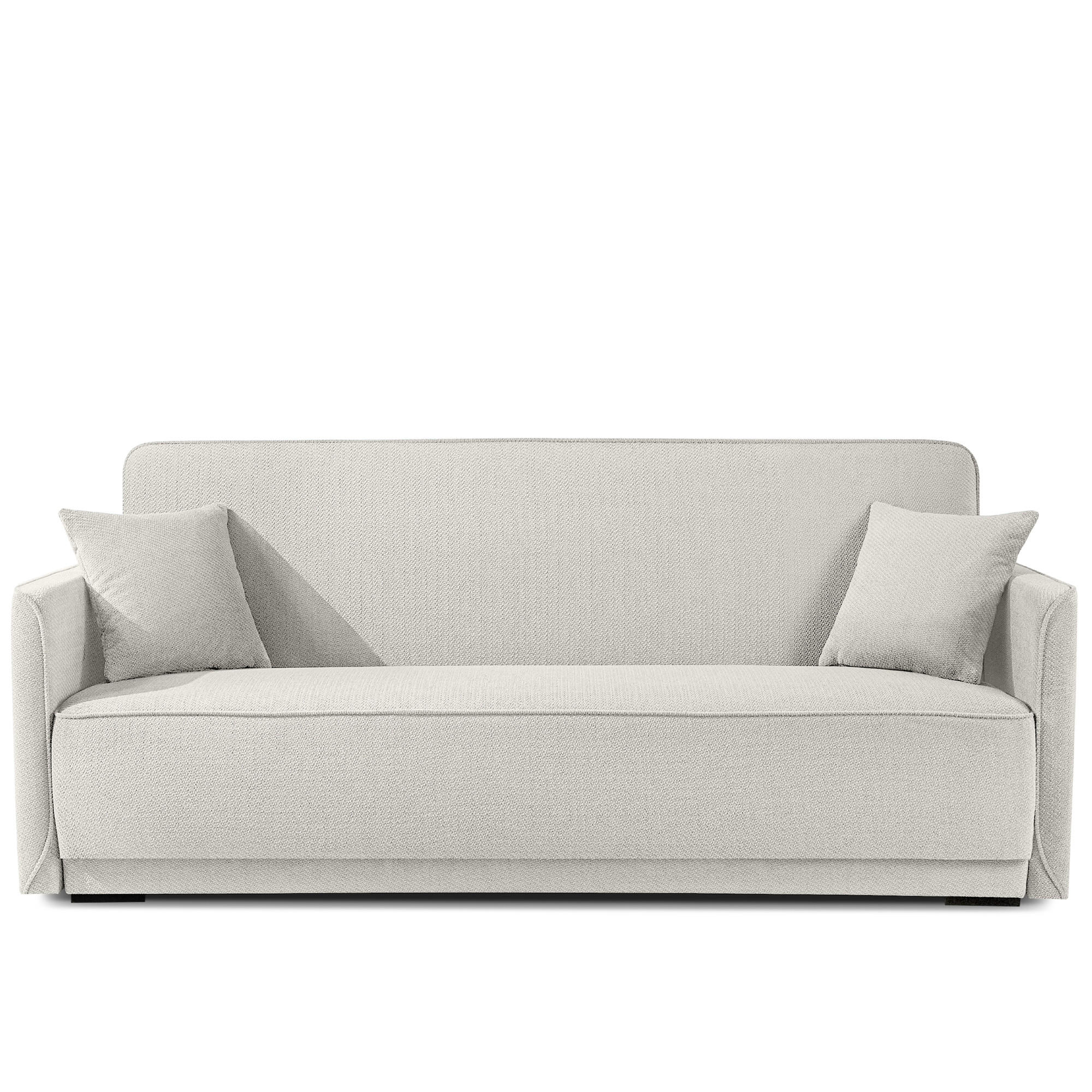 EINZELSOFA LIRIS, 3 Personen, Creme - Creme, Holz/Holzwerkstoff (208/91/98cm) - KONSIMO®