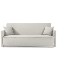 EINZELSOFA LIRIS, 3 Personen, Creme - Creme, Holz/Holzwerkstoff (208/91/98cm) - KONSIMO®