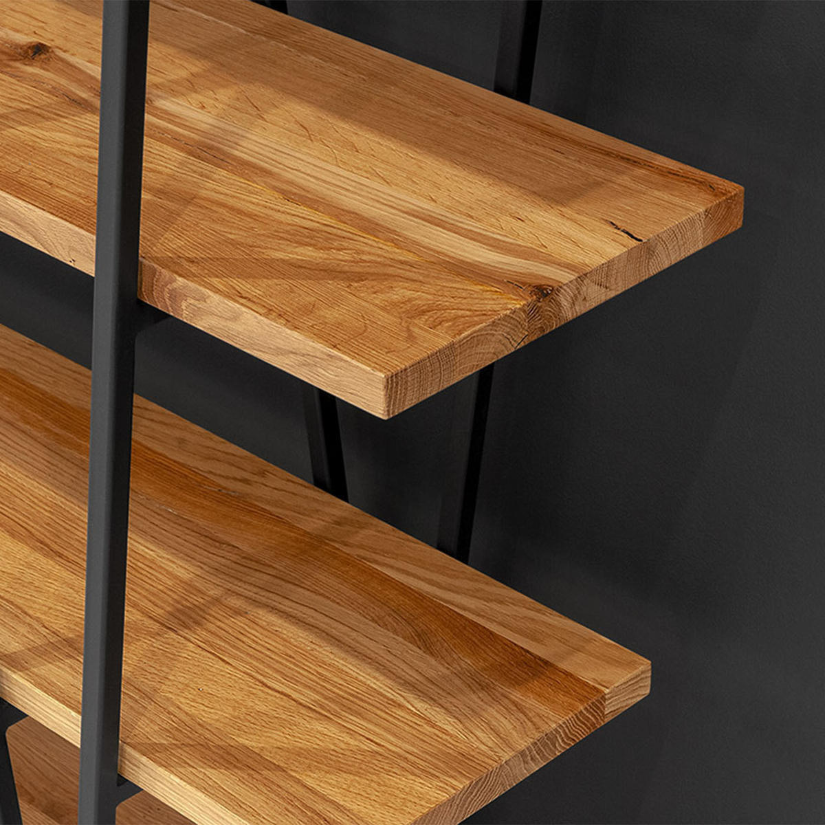 REGAL Tilt aus massivem Eichenholz - Eichefarben/Naturfarben, Holz (170/165/39cm) - Danzz