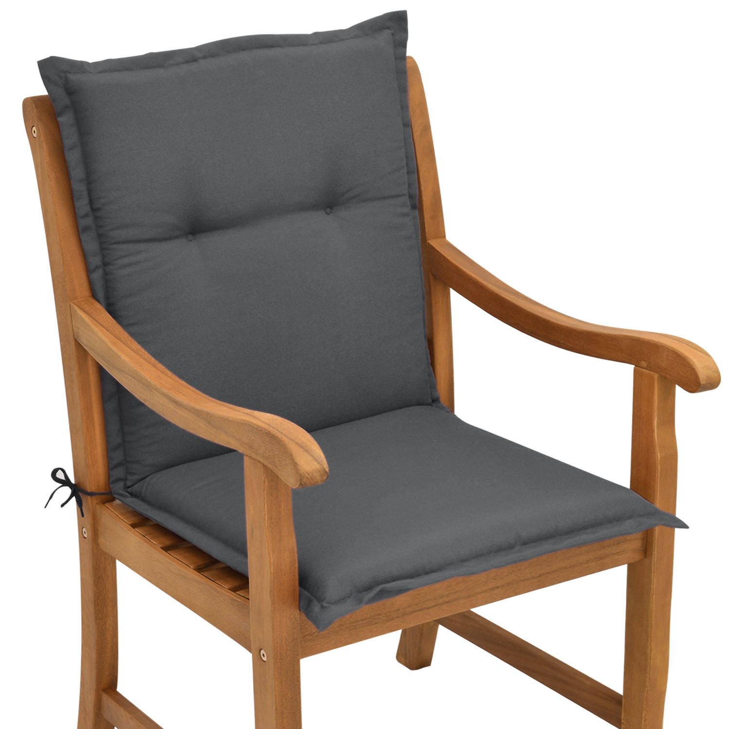 NIEDERLEHNERAUFLAGE Loft NL 100/50/6cm Graphitgrau 6tlg - Graphitfarben, Textil (6/6/100cm) - Beautissu 