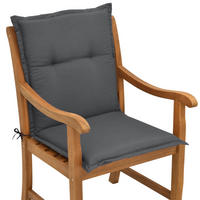 NIEDERLEHNERAUFLAGE Loft NL 100/50/6cm Graphitgrau - Graphitfarben, Textil (50/6/100cm) - Beautissu 