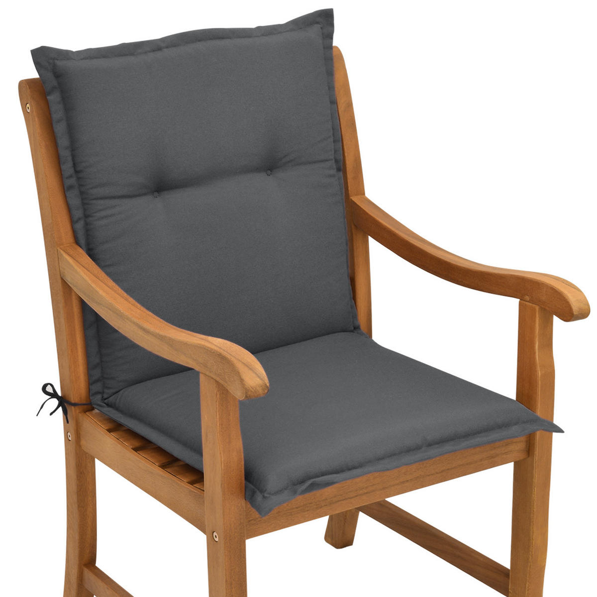 NIEDERLEHNERAUFLAGE Loft NL 100/50/6cm Graphitgrau 4tlg - Graphitfarben, Textil (50/6/100cm) - Beautissu 