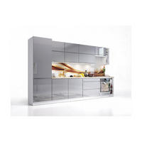 KÜCHENLEERBLOCK – 340 cm – K40-G340 – Velmora – Grau – ohne E-Geräte - Grau, Holzwerkstoff (340/212/60cm) - ROYAL24_MARKT