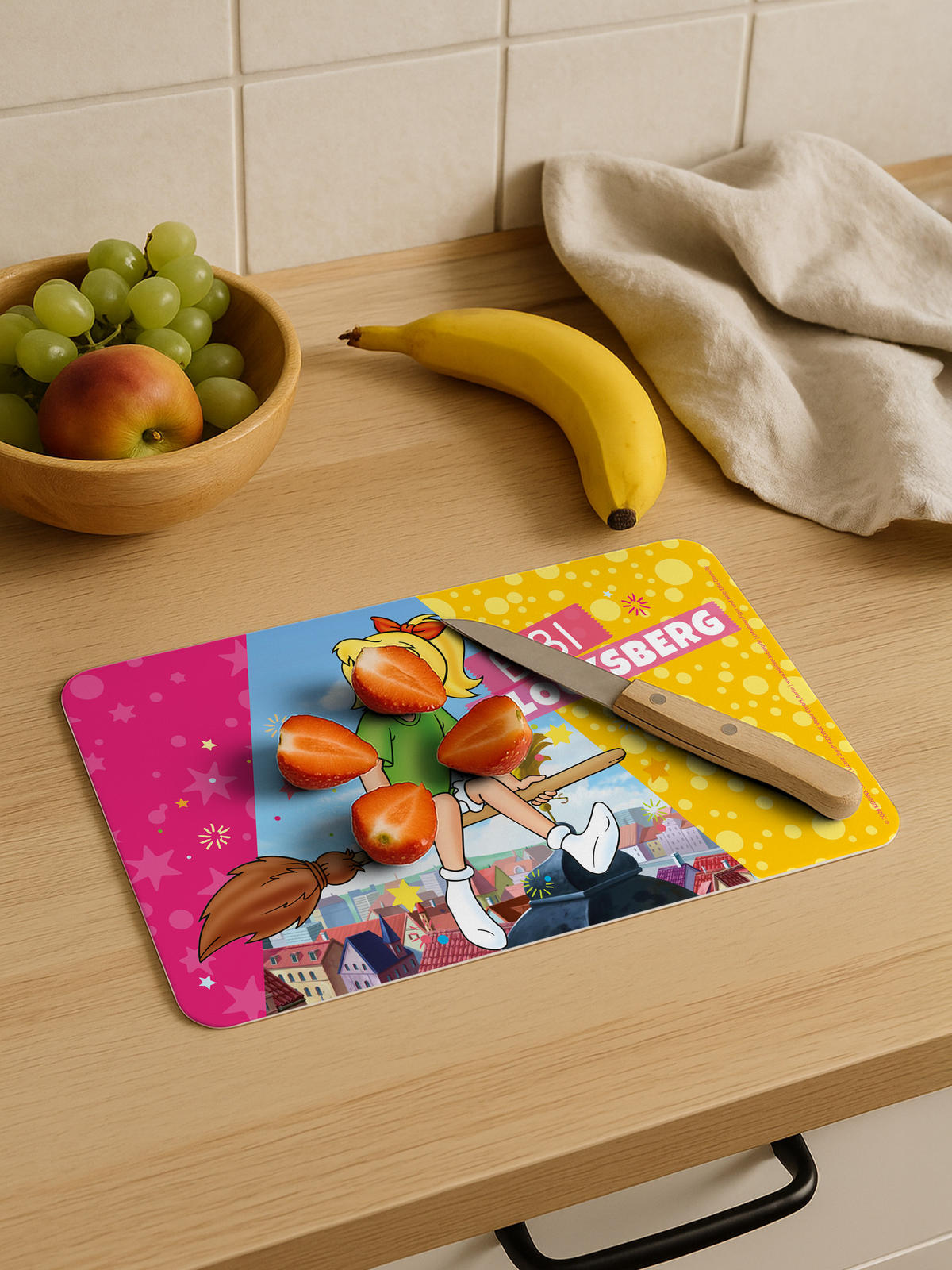 BRETTCHEN Bibi Blocksberg Bibi fliegt Mehrfarbig 14,5 x 23,5 cm - Multicolor, Kunststoff (14.5/23.5cm) - United Labels