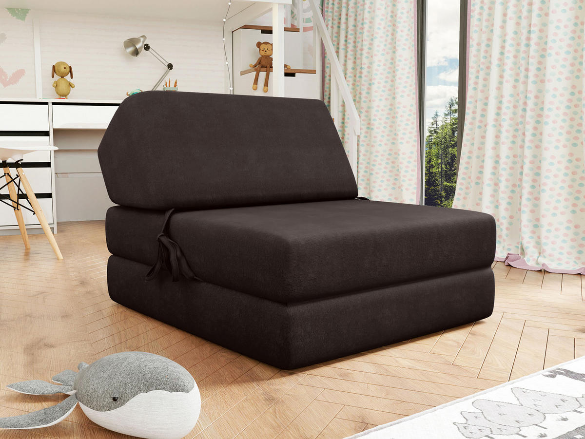 KLAPPSOFA Kevin - Braun, Textil (73/58/90cm) - MIRJAN24