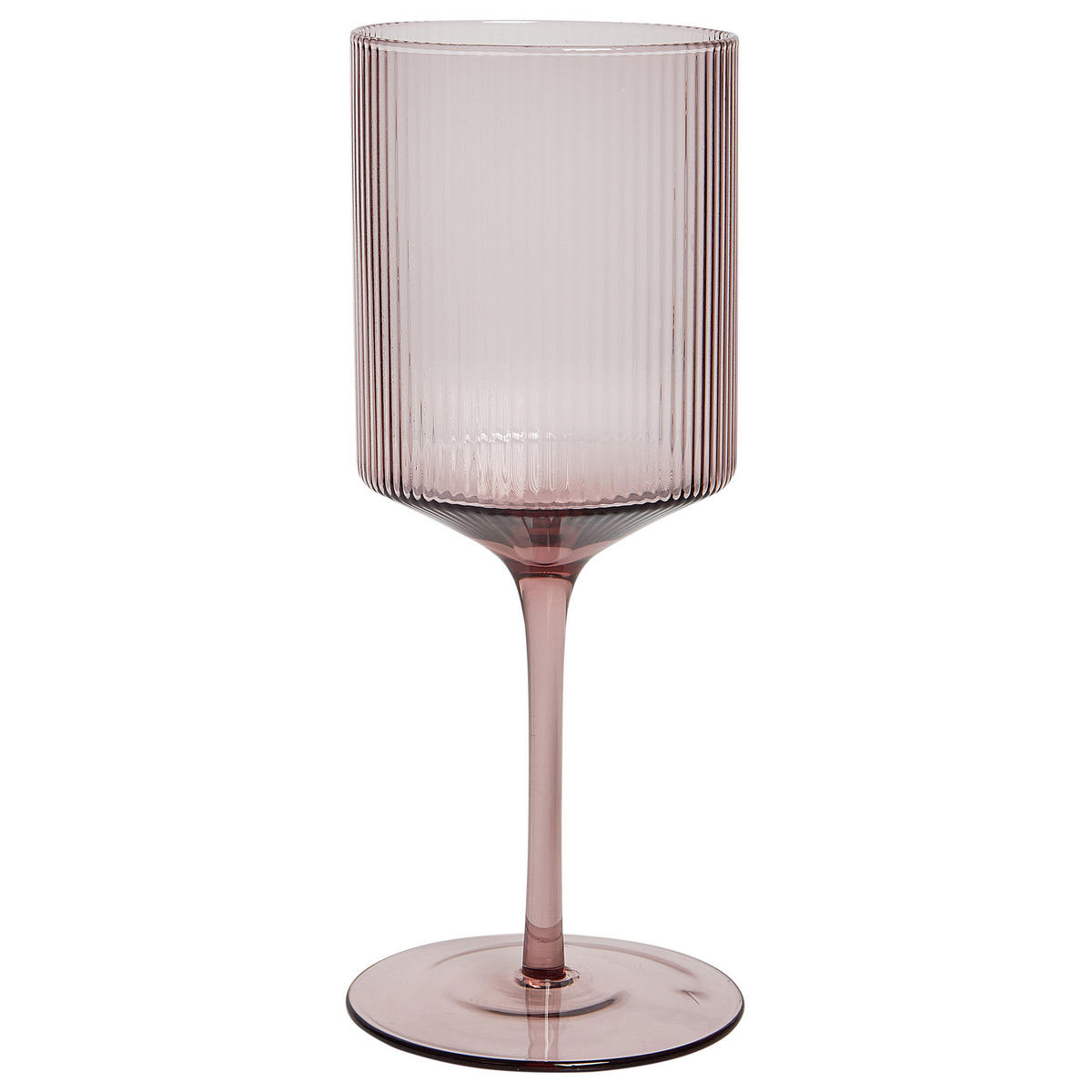 WEINGLÄSER im 4er Set Rosa Amethyst - Transparent, Glas - Beliani