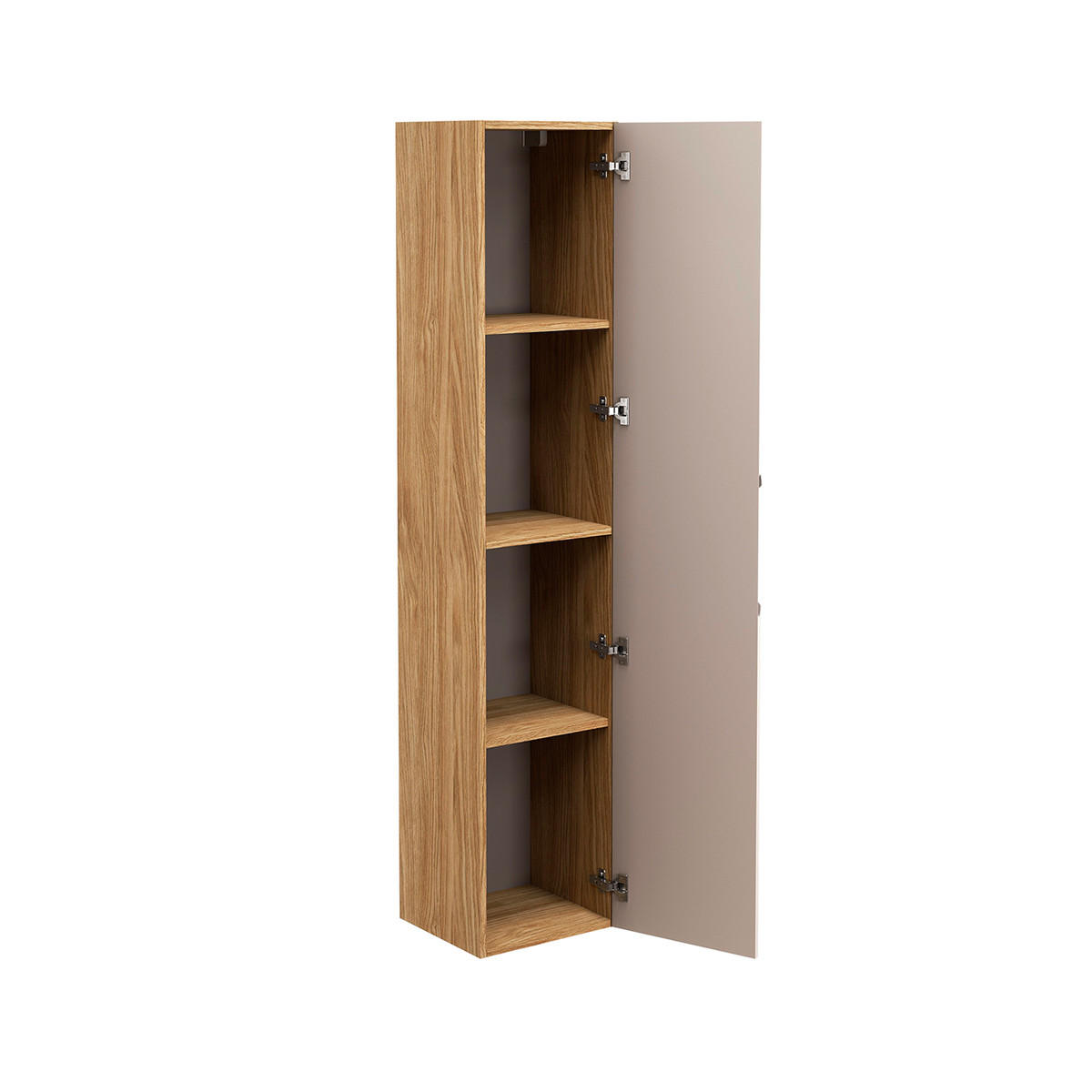 ZÁVĚSNÝ SLOUPEK Mallory Béžová a dřevo - hnědá, kompozitní dřevo (35/170/33cm) - Petits-meubles