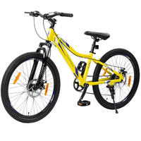 KINDERFAHRRAD 20 Zoll - Gelb mit V-Bremsen und 6-Gang-Schaltung - Stahlrahmen - Gelb, Metall (93cm) - Oxeza
