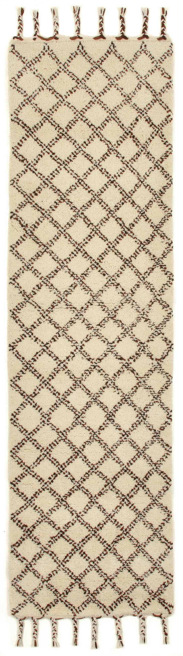 Theko Berberteppich Schwarz 70x240 cm