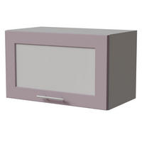 KLAPPHÄNGESCHRANK Bari W4BS/60 WKF Grau / RAL 4009 pastellviolett 60 / 32,5 / 36cm Blum Aventos - Violett/Grau, Holz/Holzwerkstoff (60/36/32.5cm) - Feldmann-Wohnen