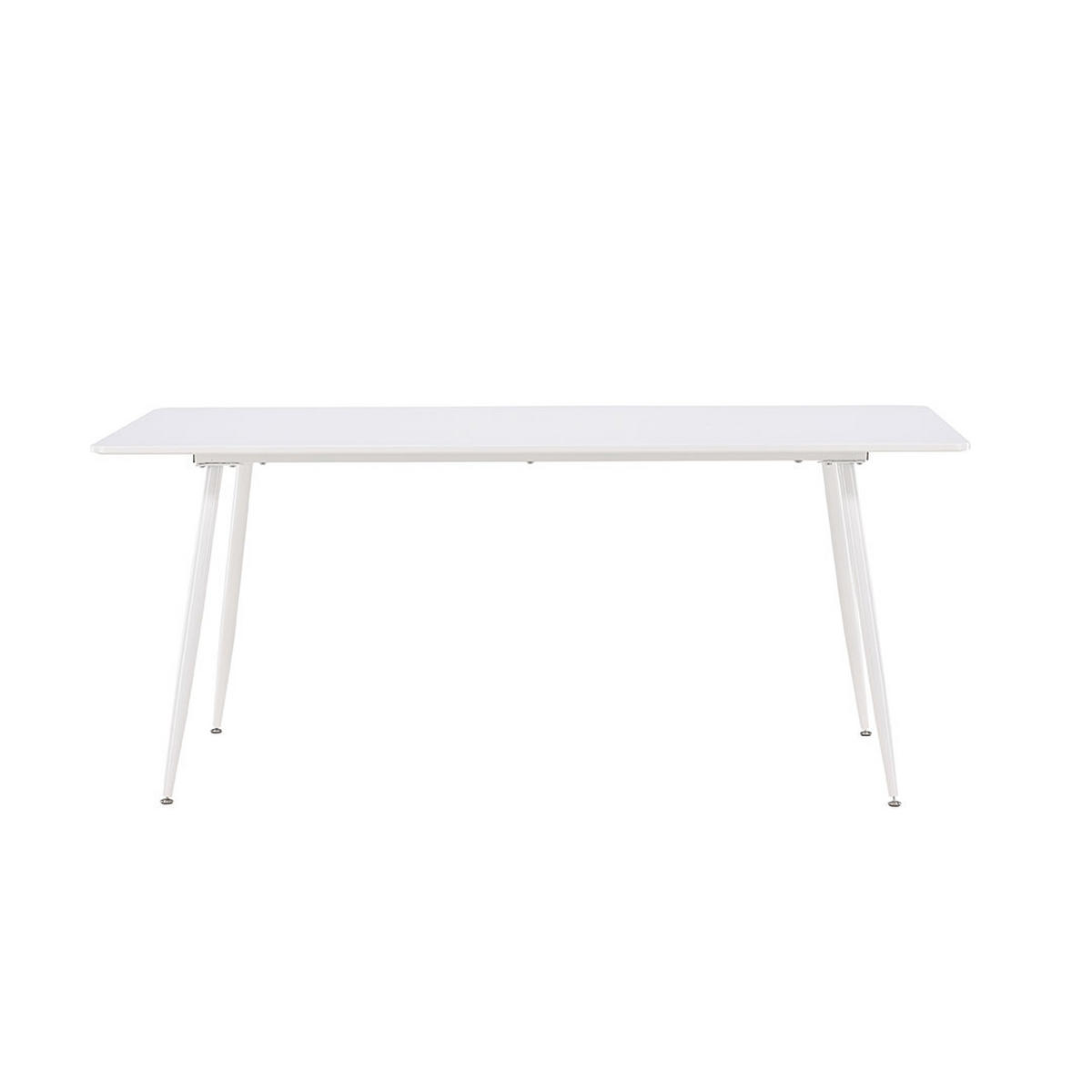 ESSTISCH, Silar, Weiß, MDF, 90 x 180 x 75 cm - Weiß, Holzwerkstoff/Metall (180/90/75cm) - ebuy24