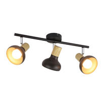 DECKENLEUCHTE Leyva 41.2/11/15.5cm - Schwarz, Metall (41.2/11/15.5cm) - Nettlife