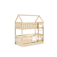ETAGENBETT ELENA mit Bettkasten 80x190 cm Kieferfarben - Kieferfarben, Holz (80/190cm) - MASSENO