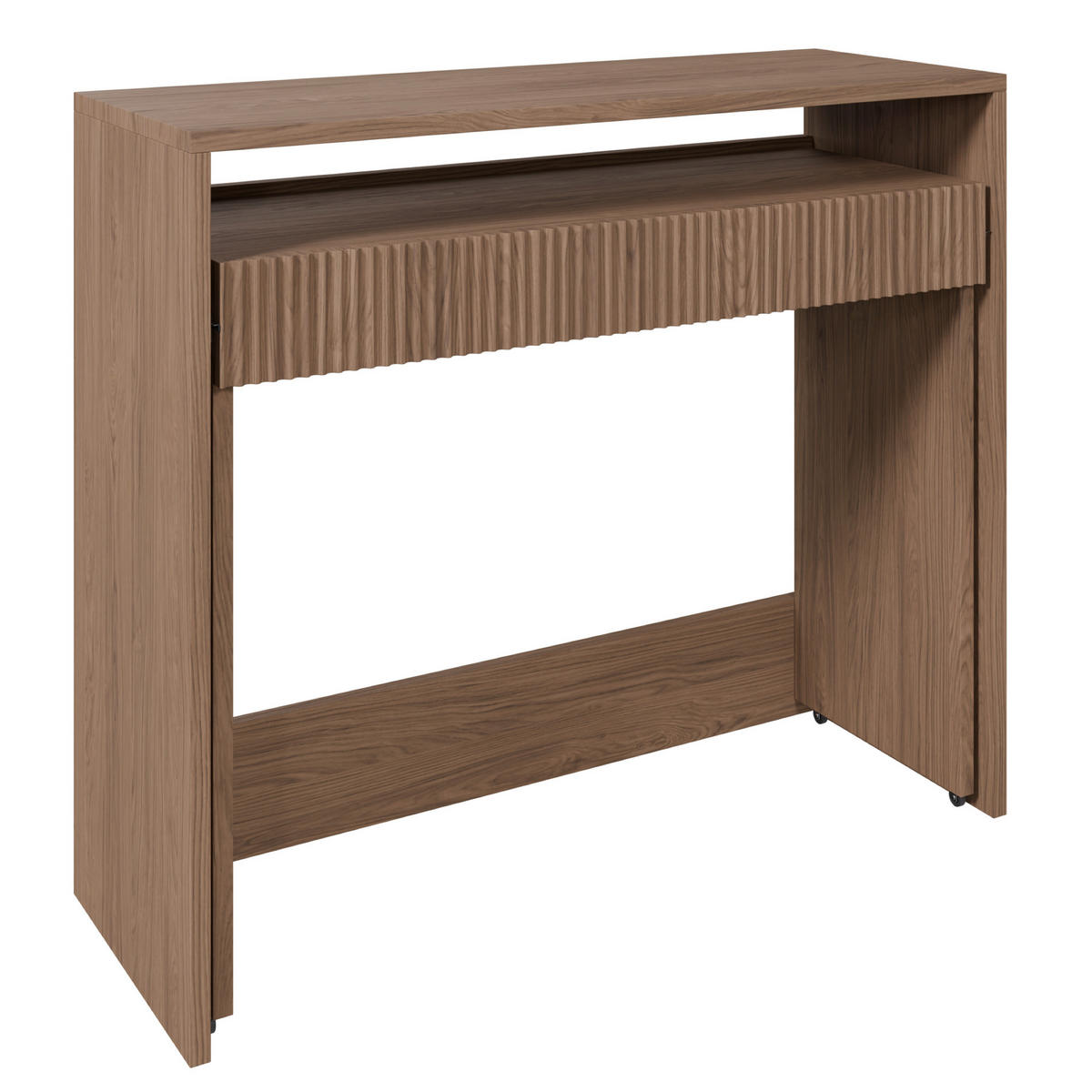 ROZKLADACÍ písací stôl ZOOM, dub casella hnedý, 98 cm - farba duba, kompozitné drevo (39/98/87cm) - Selsey