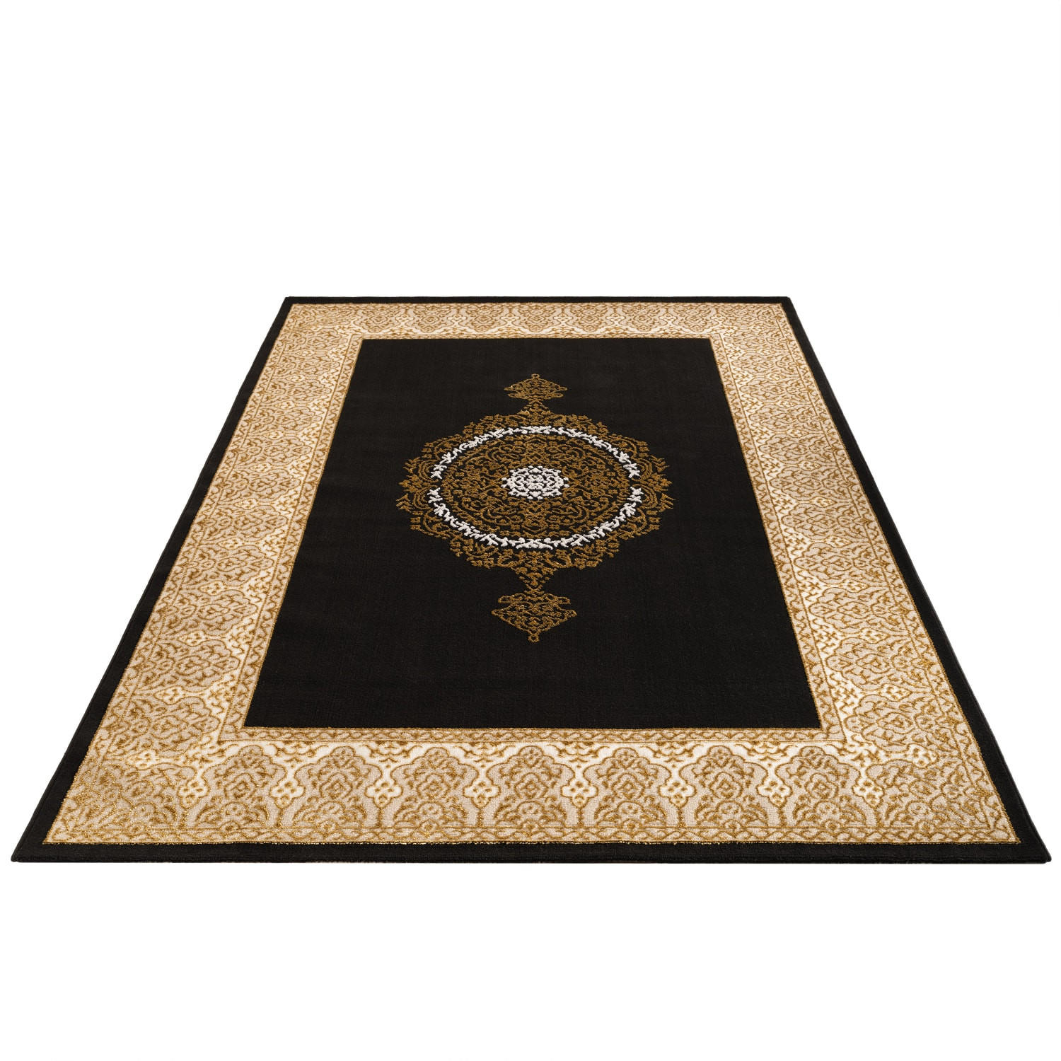 TEPPICH Kurzflor Orientalisch Wohnzimmer Gold Rechteckig 200x280 - Goldfarben, Textil (200/280cm) - KADIMA DESIGN