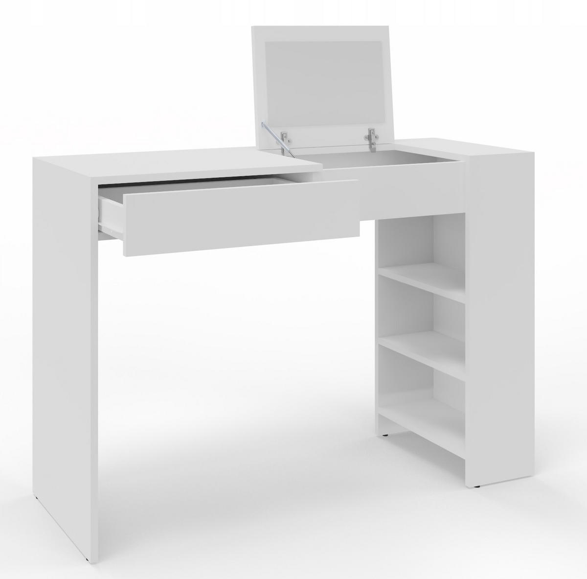 SCHMINKTISCH Opera Maxi Weiß 114/40/78 cm - Weiß, Holzwerkstoff (114/78/40cm) - Matkam Möbel