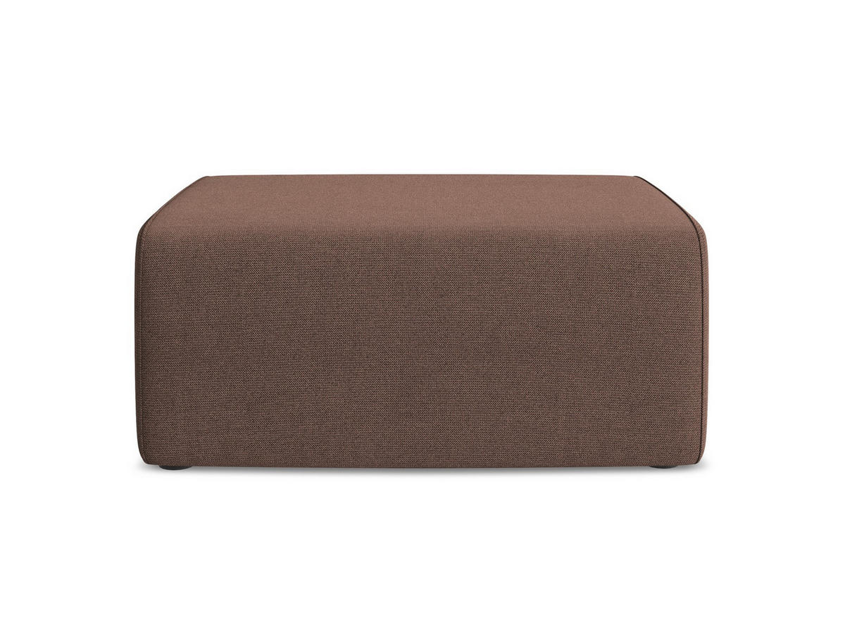 POUF Strukturstoff Stoff Pink - Pink/Hellrosa, Kunststoff/Textil (90/80/60cm) - Makamii