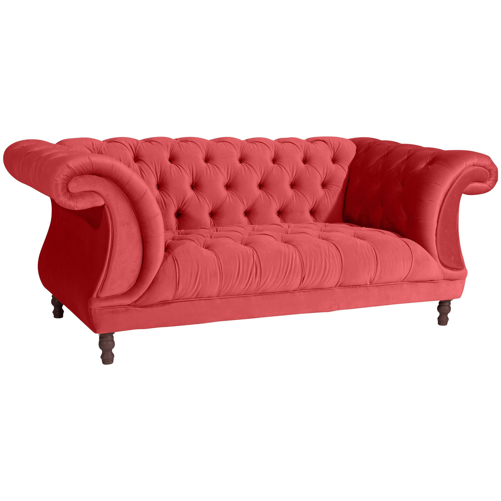 58aufmkessel Chesterfield Rot 200x80x100 cm