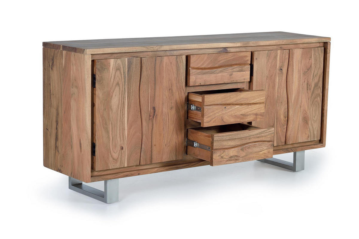 KOMMODE in Akazie - Braun, Holz (172/82/45cm) - Giner y Colomer