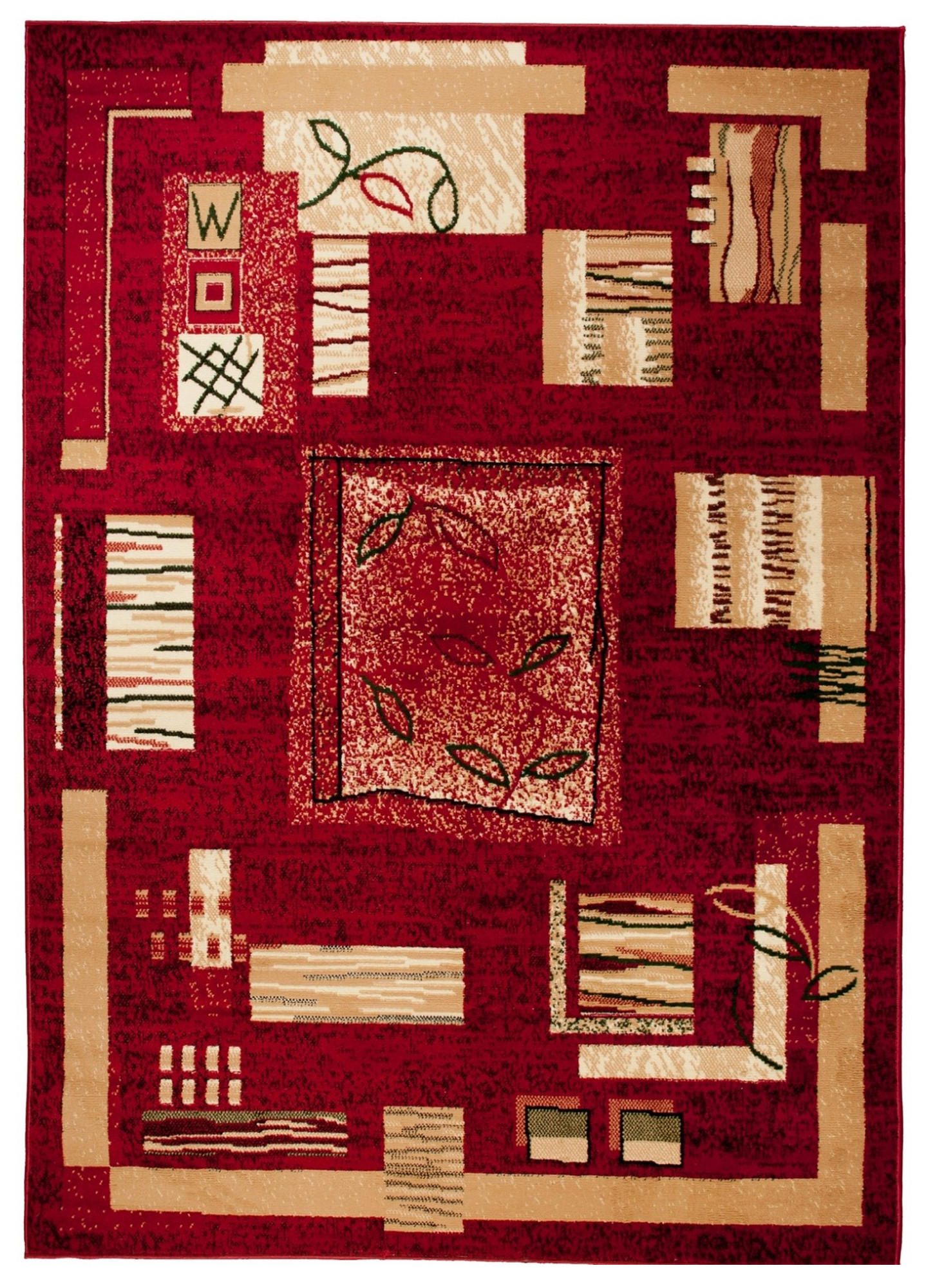 Tapiso Teppich Rot, Beige 220x300 cm