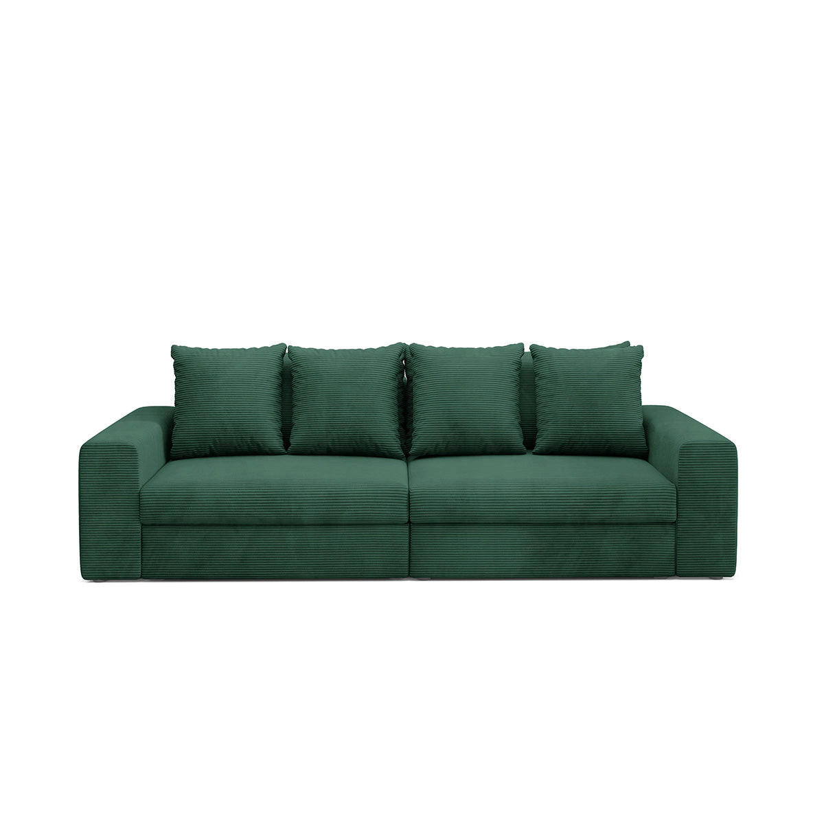 SOFA Paola 3 Sitzplätze Tannengrün - Waldgrün, Holz (272/86/120cm) - Petits-meubles