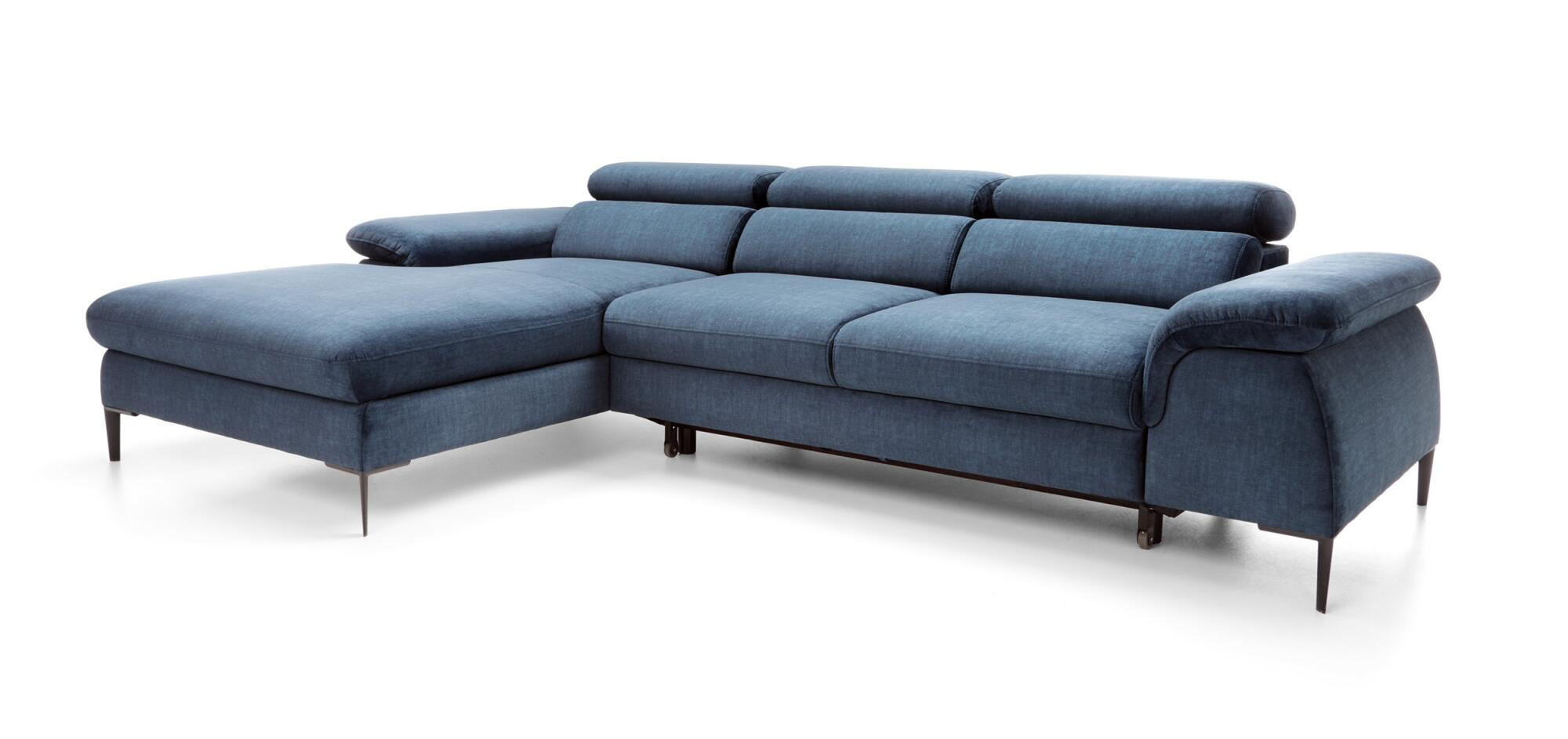 ECKSOFA BLUES Blau 288x182x94 cm - Blau, Textil (288/182cm) - FURNLUX