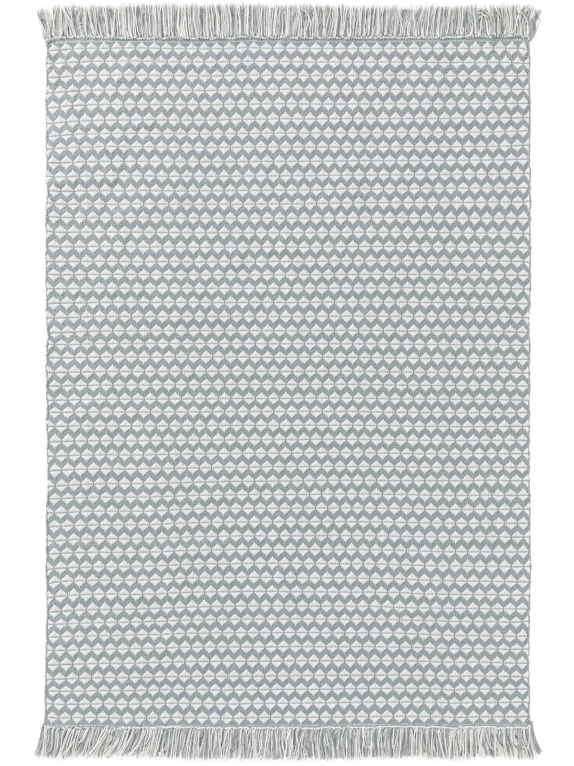 TEPPICH aus recyceltem Material Morty Blau 120x170 cm - Blau, Textil (120/170cm) - benuta Pure