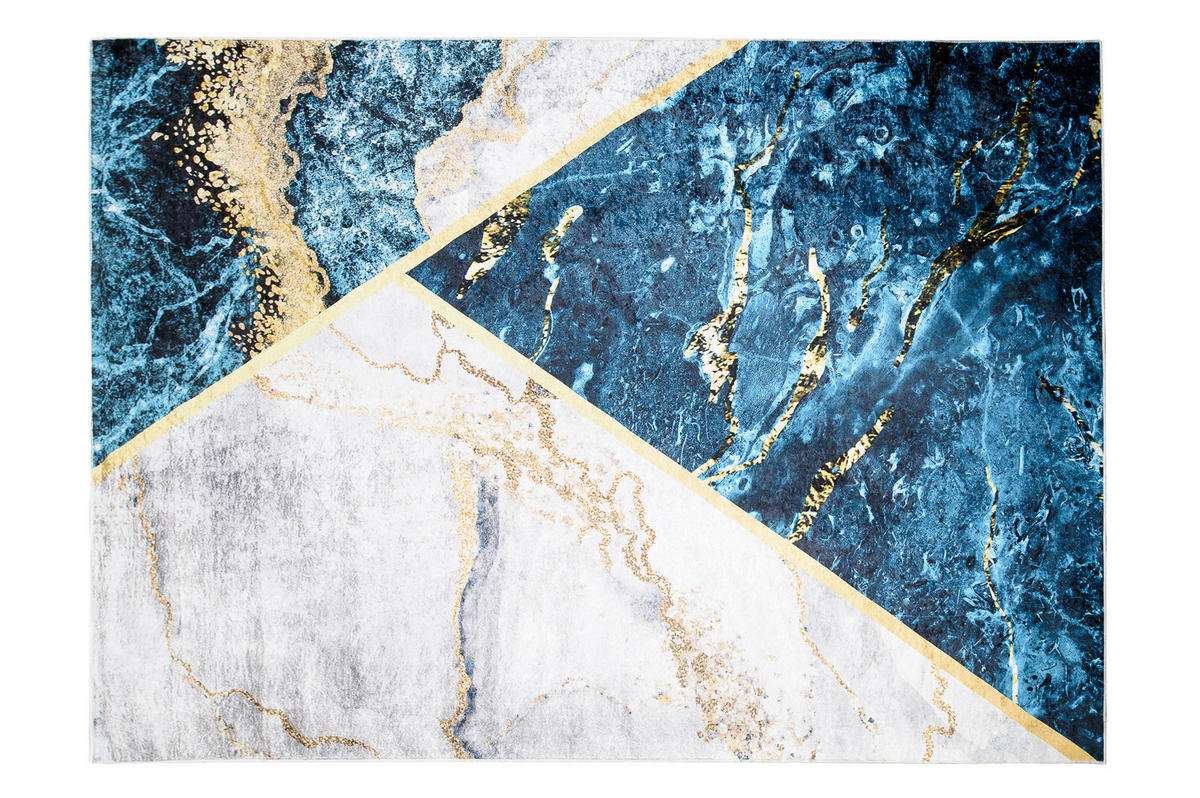 TEPPICH TOSCANA Dunkelblau 80/150 cm - Dunkelblau, Textil (80/150cm) - Tapiso
