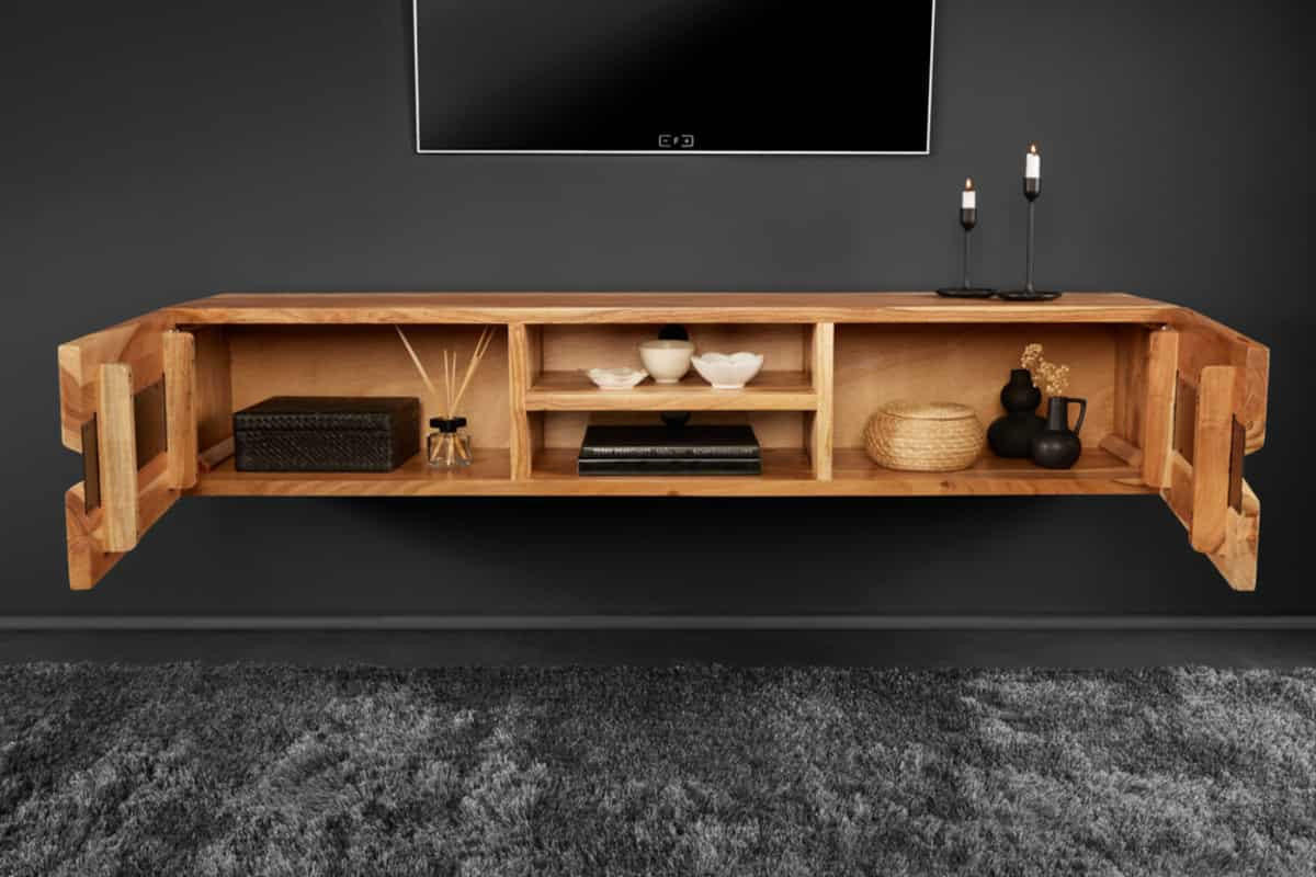 TV-LOWBOARD AMAZONAS Akazie Natur 160cm - Braun, Holz (160/30/36cm) - riess-ambiente