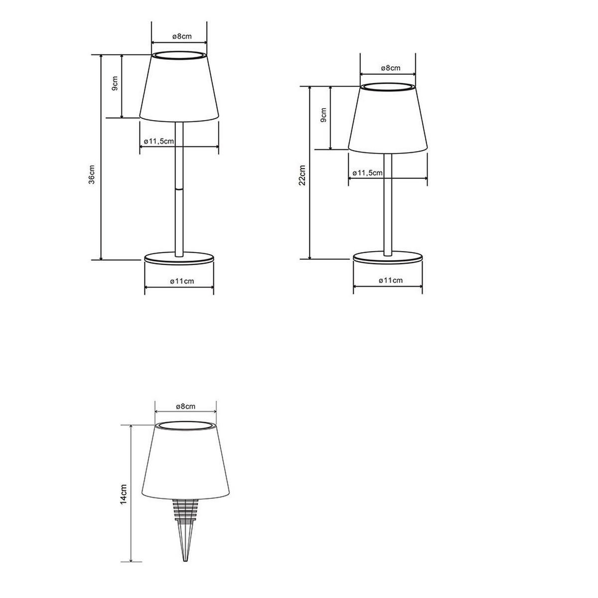 LED AUSSENLEUCHTE VANNIE I Beige - Beige, Metall (11.5/11.5/36cm) - Globo Lighting