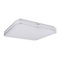 LED DECKENLEUCHTE LASSY Weiß Metall - Weiß, Metall (33.5/33.5/7.3cm) - Globo Lighting