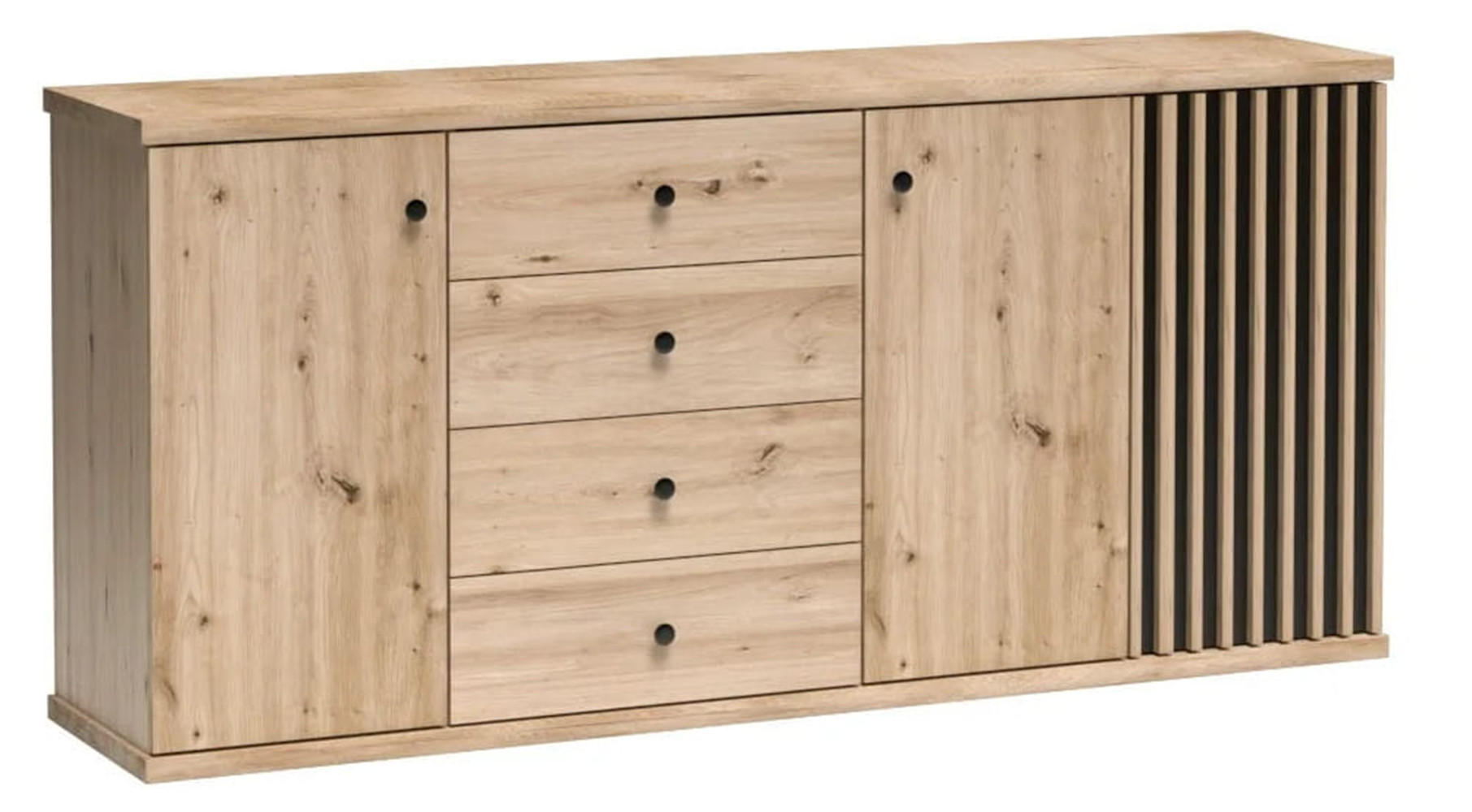 Meblini Kommode Eiche Artisan 183x85x41 cm
