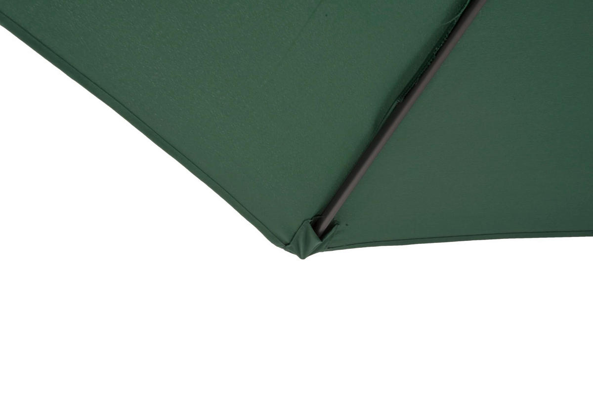 SONNENSCHIRM Thomas Ø 300cm 6 Streben Grün Gartenschirm - Grün, Kunststoff (295/295cm) - DELUKE