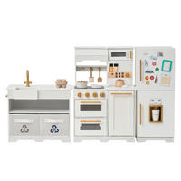 KINDERKÜCHE Atlanta - Weiß, Holzwerkstoff (154/33/87cm) - Teamson Kids