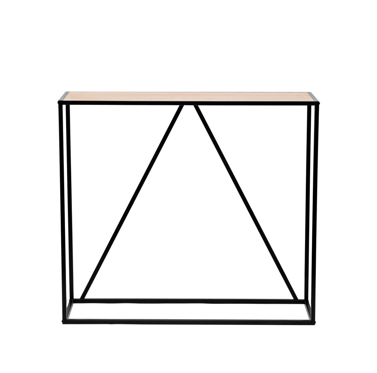 KONSOLENTISCH Rechteckig Schwarz 90 x 30 x 80 cm - Schwarz, Holz (30/90/80cm) - Nordlys